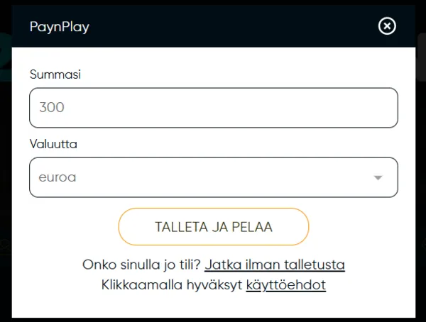 casinoandfriends signup page